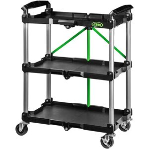 Jbm Chariot Pliant À 3 Tablettes Black One Size - Publicité Jbm Chariot Pliant À 3 Tablettes Black One Size - Publicité
