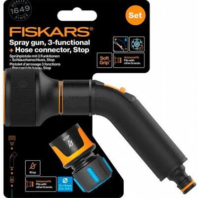 Fiskars Tête De Pulvérisateur à Jet Et Pistolet D´arrosage Et Connecteur Black / Orange / Orange One Size - Publicité Fiskars Tête De Pulvérisateur à Jet Et Pistolet D´arrosage Et Connecteur Black / Orange / Orange One Size - Publicité