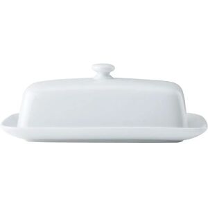 Mikasa Chalk Porcelaine Beurre Dish - 21cm Blanc - Publicité Mikasa Chalk Porcelaine Beurre Dish - 21cm Blanc - Publicité