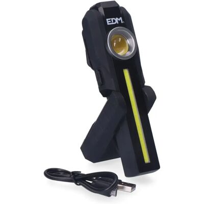 Edm Lampe Torche Led Magnétique De 200 Lm Black / Yellow One Size - Publicité Edm Lampe Torche Led Magnétique De 200 Lm Black / Yellow One Size - Publicité