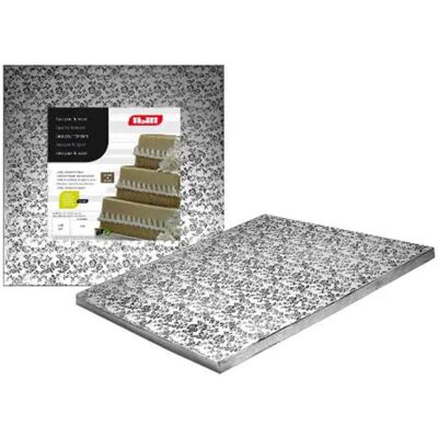 Ibili Base De Plateau Fondant 40x40 Cm Silver One Size - Publicité Ibili Base De Plateau Fondant 40x40 Cm Silver One Size - Publicité