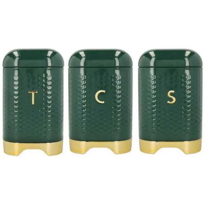 Kitchencraft Récipient Alimentaire Tea & Coffee & Sugar Green One Size - Publicité Kitchencraft Récipient Alimentaire Tea & Coffee & Sugar Green One Size - Publicité