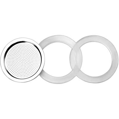 Ibili 6 4 Joints + 1 Filtre Essentiel Silicone Grey One Size - Publicité Ibili 6 4 Joints + 1 Filtre Essentiel Silicone Grey One Size - Publicité