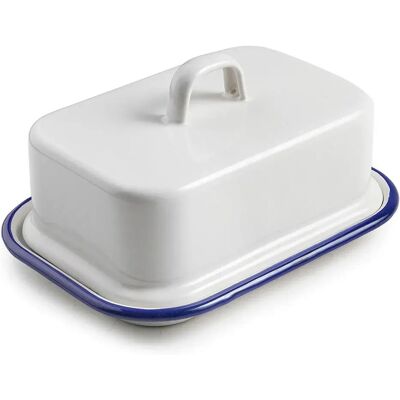 Soupière à beurre blanche Ibili - 17 x 12 cm Acier vitrifié - Publicité Soupière à beurre blanche Ibili - 17 x 12 cm Acier vitrifié - Publicité