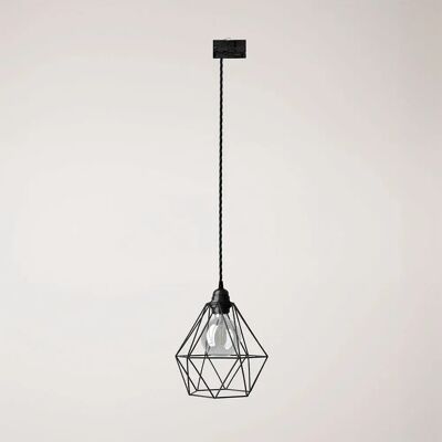 Creative Cables Lampe Suspendue Diamond Cage Track Stucchi Black One Size - Publicité Creative Cables Lampe Suspendue Diamond Cage Track Stucchi Black One Size - Publicité