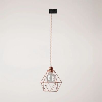 Creative Cables Lampe Suspendue Diamond Cage Track Stucchi Copper One Size - Publicité Creative Cables Lampe Suspendue Diamond Cage Track Stucchi Copper One Size - Publicité