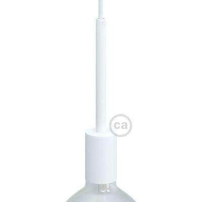 Creative Cables Kit De Douille De Lampe Ul E26 Cylindrical 15cm Matt White One Size - Publicité Creative Cables Kit De Douille De Lampe Ul E26 Cylindrical 15cm Matt White One Size - Publicité