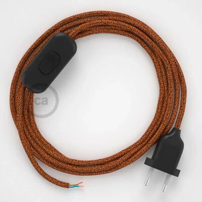 Creative Cables Câble De Lampe 1.80 M Glittering Copper / Black One Size - Publicité Creative Cables Câble De Lampe 1.80 M Glittering Copper / Black One Size - Publicité