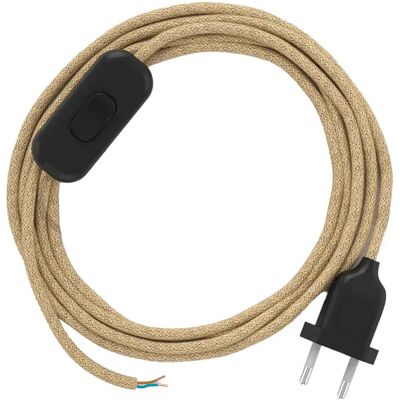 Creative Cables Câble De Lampe Neutro 1.80 M Jute / Black One Size - Publicité Creative Cables Câble De Lampe Neutro 1.80 M Jute / Black One Size - Publicité