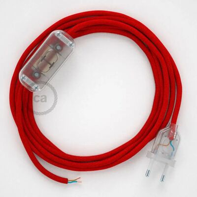 Creative Cables Câble De Lampe Rc35 1.8m Fire Red / Transparent One Size - Publicité Creative Cables Câble De Lampe Rc35 1.8m Fire Red / Transparent One Size - Publicité
