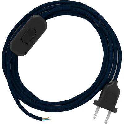 Creative Cables Câble De Lampe Rm20 1.8m Navy Blue / Black One Size - Publicité Creative Cables Câble De Lampe Rm20 1.8m Navy Blue / Black One Size - Publicité