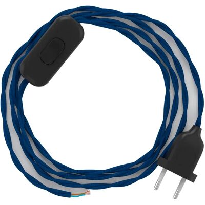 Creative Cables Câble De Lampe Tm12 1.8m Blue / Black One Size - Publicité Creative Cables Câble De Lampe Tm12 1.8m Blue / Black One Size - Publicité