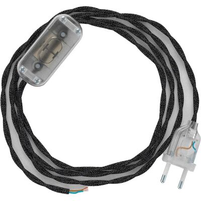 Creative Cables Câble De Lampe Tn03 1.8m Natural Anthracite / Transparent One Size - Publicité Creative Cables Câble De Lampe Tn03 1.8m Natural Anthracite / Transparent One Size - Publicité