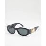 Versace - Lunettes de soleil rectangulaires - Noir Noir No Size female