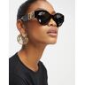 Versace - Lunettes de soleil rondes oversize en Ã©caille de tortue - Marron-Brown Brown No Size female