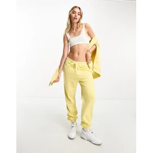 French Connection FCUK - Pantalon de jogging d'ensemble Ã  logo blanc - Jaune citron Jaune S female