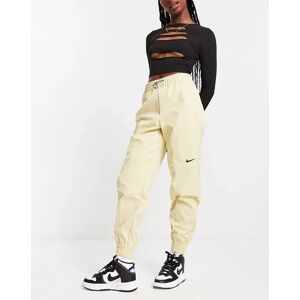 Nike Pantalon cargo tissaA© aA  logo virgule Beige Marron Marron M female