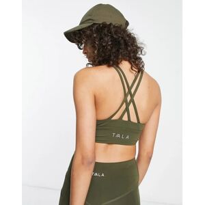 TALA - Skinluxe - BrassiÃ¨re de sport maintien intermÃ©diaire Ã  laniÃ¨res - Kaki-Vert Vert M female