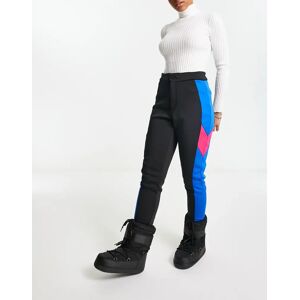 Threadbare Pantalon de ski aA  empiaA¨cements Noirbleu Noir 36 female