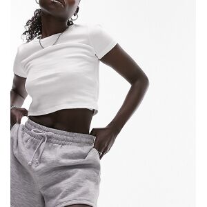 Topshop Petite - Short style pantalon de jogging - Gris chinÃ© Gris XS female