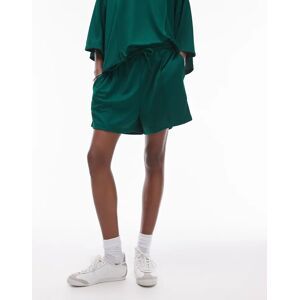 Topshop - Short long d'ensemble Ã  picot style sport - Vert Vert M female