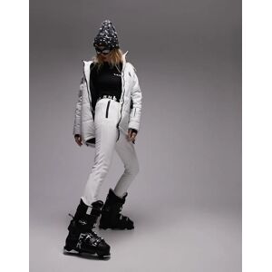 Topshop - Sno - Pantalon de ski stretch coupe slim avec sous-pieds - Ãa°cru-Blanc Blanc 36 female