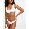 RVCA - Dolly - Haut de bikini effet crop top en tissu Ã©ponge - Blanc Blanc XL female