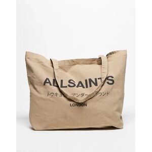 AllSaints - Underground - Tote bag - Caramel-Brown Brown One Size unisex - Publicité