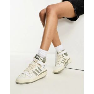 adidas Originals - Forum 84 Hi - Baskets montantes - Blanc cassÃ© et gris Blanc 36 2/3 female