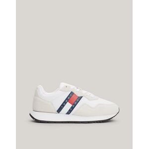 Tommy Jeans Baskets mi montantes Blanc et rouge Blanc 38 female