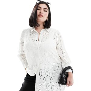 Yours - Chemise en broderie anglaise - Blanc Blanc 52-54 female