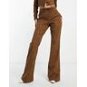 AFRM - Millie - Pantalon Ã©vasÃ© d'ensemble Ã  taille basse et laÃ§age - Moka-Brown Brown W28 female