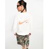 Nike - Sweat oversize en molleton avec logo virgule - Blanc Blanc XXL female