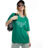 Pull&bear Pull & Bear - T-shirt oversize Ã  motif football - Vert Vert S female