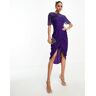 Virgos Lounge - Nicola - Robe mi-longue ornementÃ©e - Violet Violet 52 female