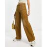 Weekday - Julian - Pantalon cargo - Marron foncÃ© Marron 34 female