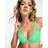 Boux Avenue - Jodie - Soutien-gorge pigeonnant rembourrÃ© en dentelle - Vert pomme Vert 34B female