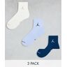 Jordan - Everyday - Lot de 3 paires de chaussettes - Bleu multicolore Bleu S female
