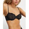 Lindex - Willow - Soutien-gorge balconnet non rembourrÃ© en dentelle gÃ©omÃ©trique - Noir-Black Black 100B female