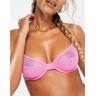 Weekday - Soutien-gorge Ã  armatures en tulle - Rose Rose XS female