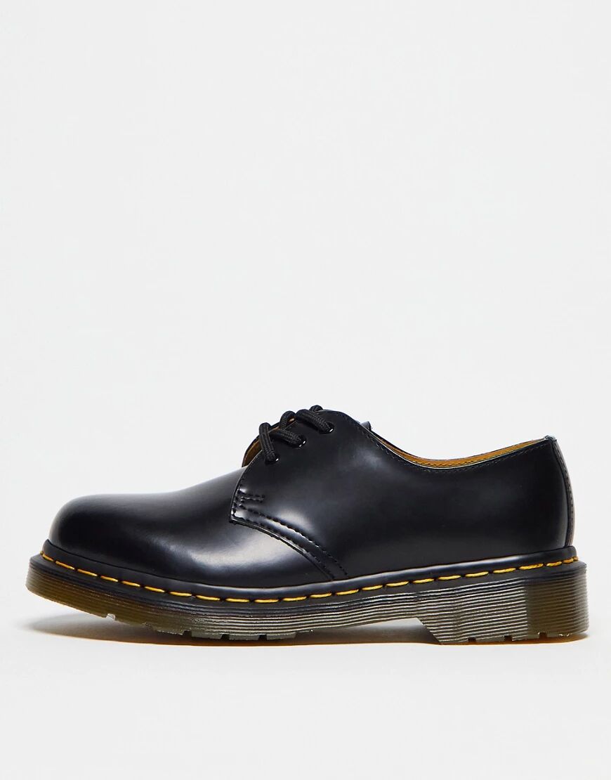 DR MARTENS - 1461 - Chaussures Oxford en cuir lisse 3 aillets-Noir Noir 38 unisex