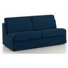 MARSEILLE - Canapé convertible 3 places - Tweed - Couchage 140 x 190 cm - Largeur 170 cm Sommier doubles lattes larges Bleu marine