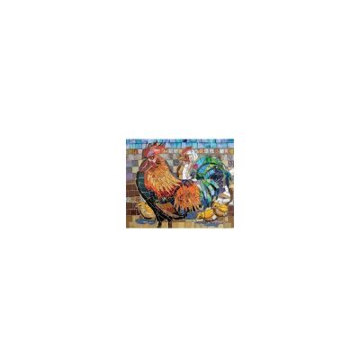SunsOut Stained Glass Chickens - Publicité SunsOut Stained Glass Chickens - Publicité