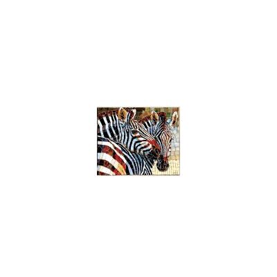 SunsOut Stained Glass Zebras - Publicité SunsOut Stained Glass Zebras - Publicité