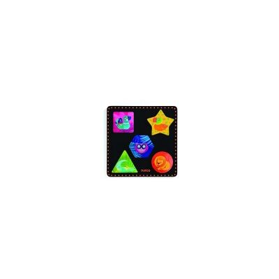Puzzle en bois Geochic Djeco 5 pièces - Puzzle - Publicité Puzzle en bois Geochic Djeco 5 pièces - Puzzle - Publicité