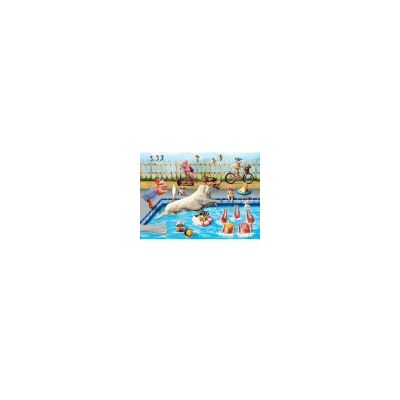 Eurographics Fête de piscine - Puzzle 500 pièces - Publicité Eurographics Fête de piscine - Puzzle 500 pièces - Publicité