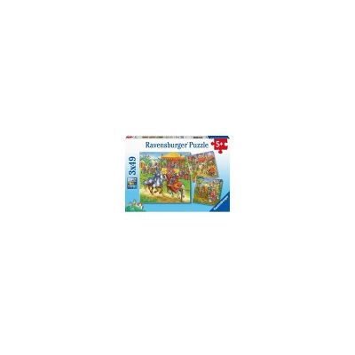 Ravensburger 3 Puzzles - Moyen-Age - Publicité Ravensburger 3 Puzzles - Moyen-Age - Publicité