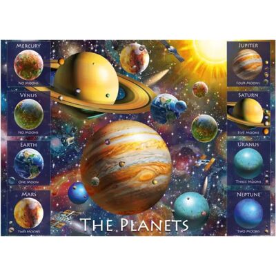 Dino Puzzle Puzzle XL - Huit Planètes - 500 à 999 pièces - Publicité Dino Puzzle Puzzle XL - Huit Planètes - 500 à 999 pièces - Publicité