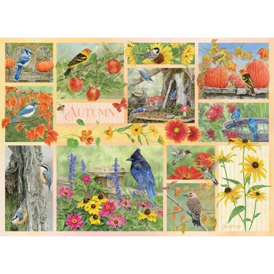Cobble Hill Oiseaux de jardin en automne 500 XL Puzzle - Puzzle - Publicité Cobble Hill Oiseaux de jardin en automne 500 XL Puzzle - Puzzle - Publicité