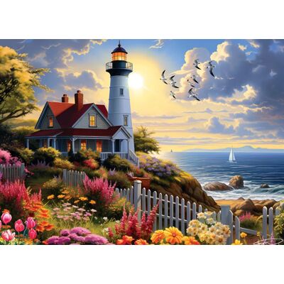 Puzzle Phare Cobble Hill 500 pièces - Publicité Puzzle Phare Cobble Hill 500 pièces - Publicité